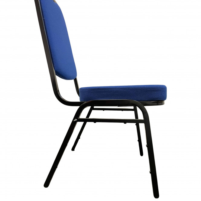 Steel-Square-Back-Banqueting-Chair-Blue-Fabric-Black-Frame
