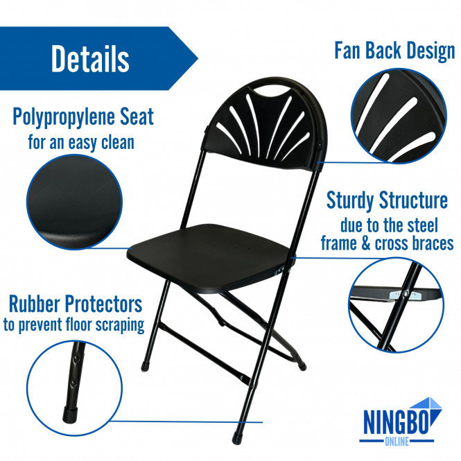 Fan-Back-Black-Folding-Chair