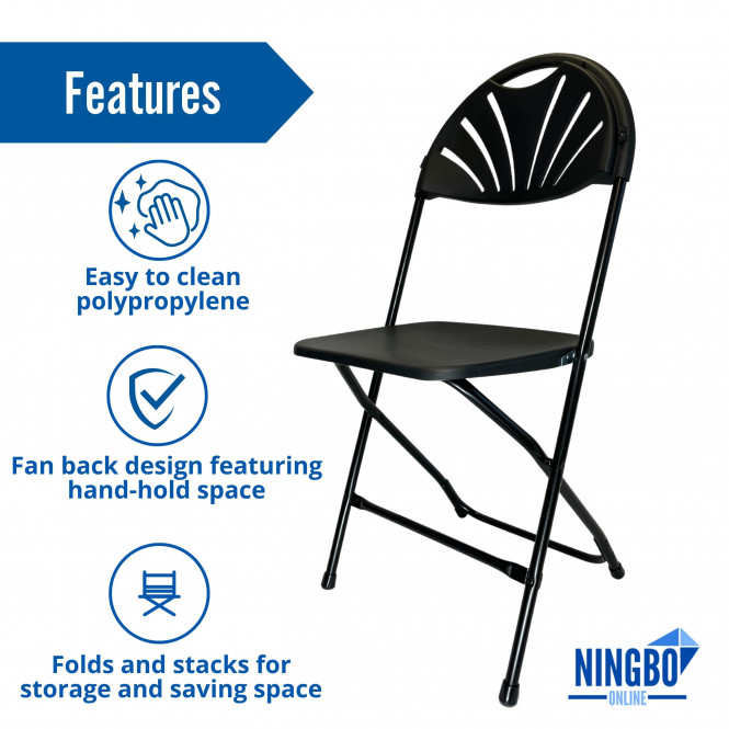 Fan-Back-Black-Folding-Chair