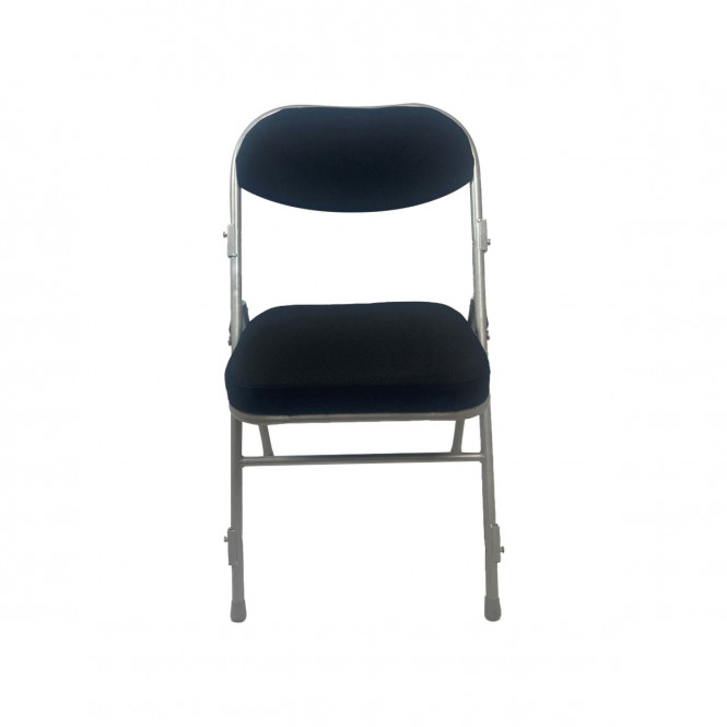 Black-Padded-Folding-Chair